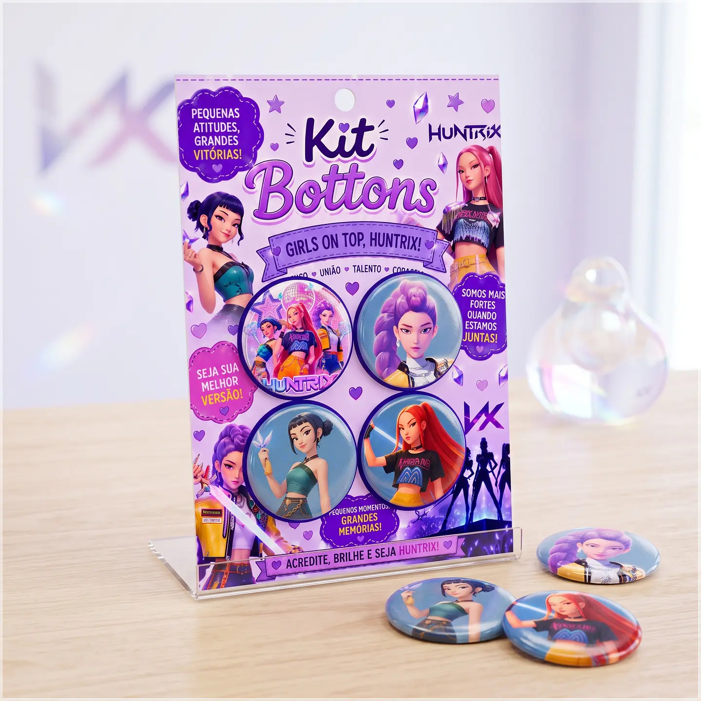 Arquivo de Corte Bottons K-Pop Demon Hunters Guerreiras do K-Pop Huntrix 71 1