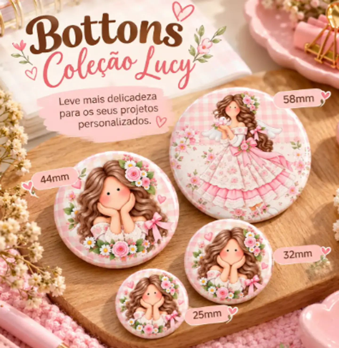 Arquivo de Corte Bottons Menininha Lucy 14 1