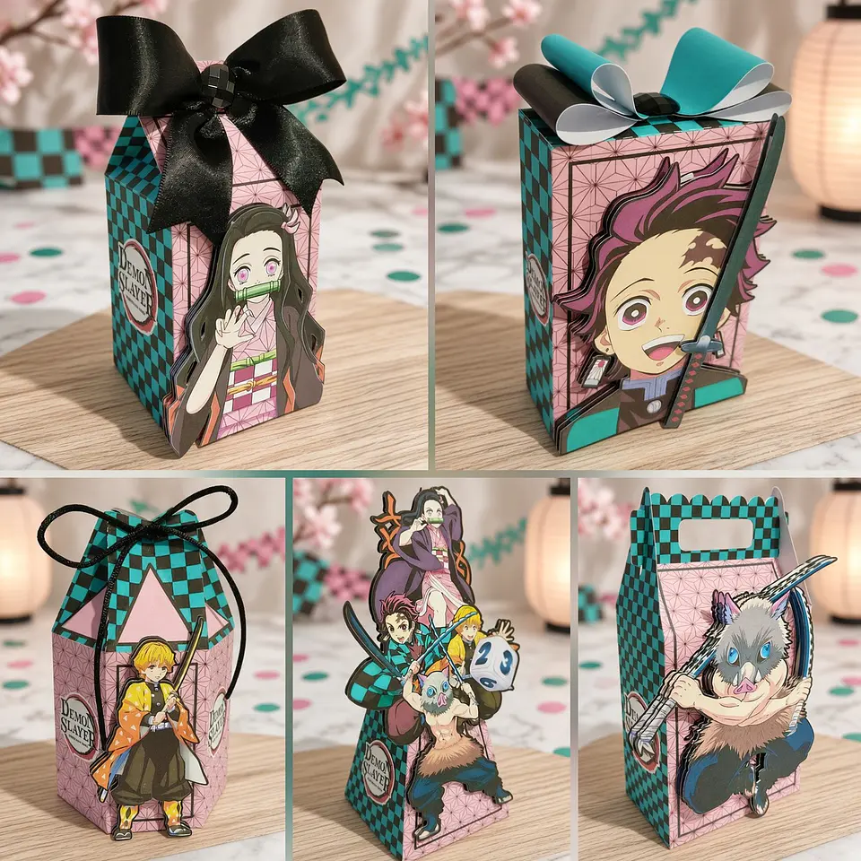 Arquivo de Corte Kit Festa Demon Slayer 2 1