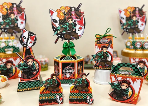 Arquivo de Corte Kit Festa Demon Slayer 1