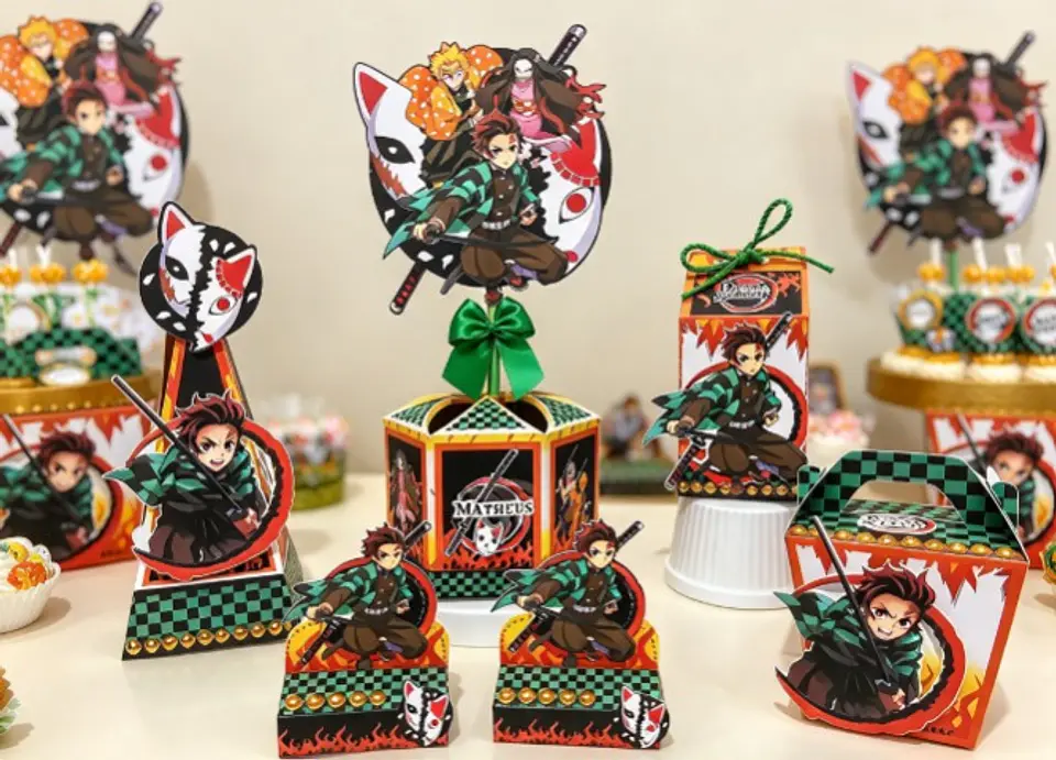 Arquivo de Corte Kit Festa Demon Slayer 1 1