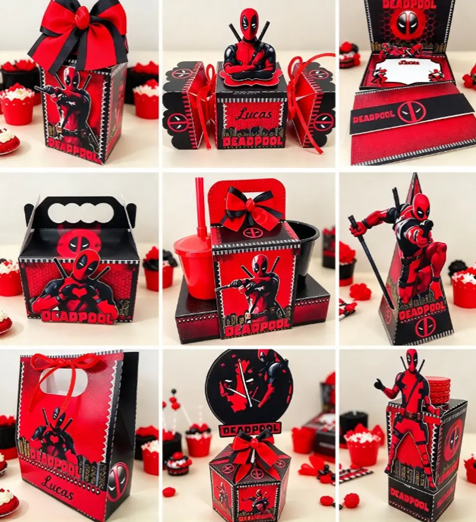 Arquivo de Corte Kit Festa Deadpool 2 1