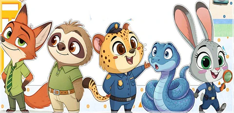 Kit Digitak Zootopia Elementos e Fonte 1