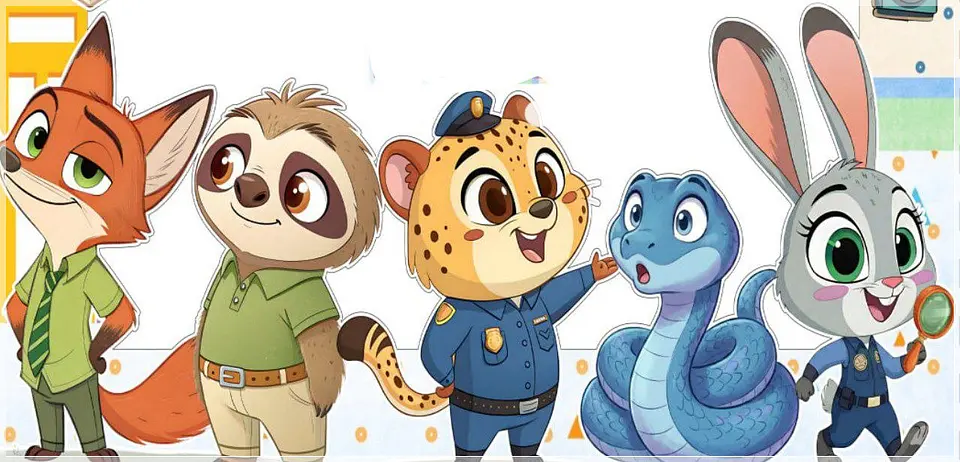 Kit Digitak Zootopia Elementos e Fonte 1 1