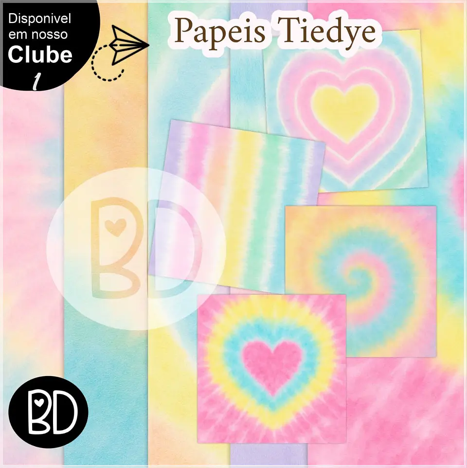Kit Digital Papéis Tie Dye 801 1