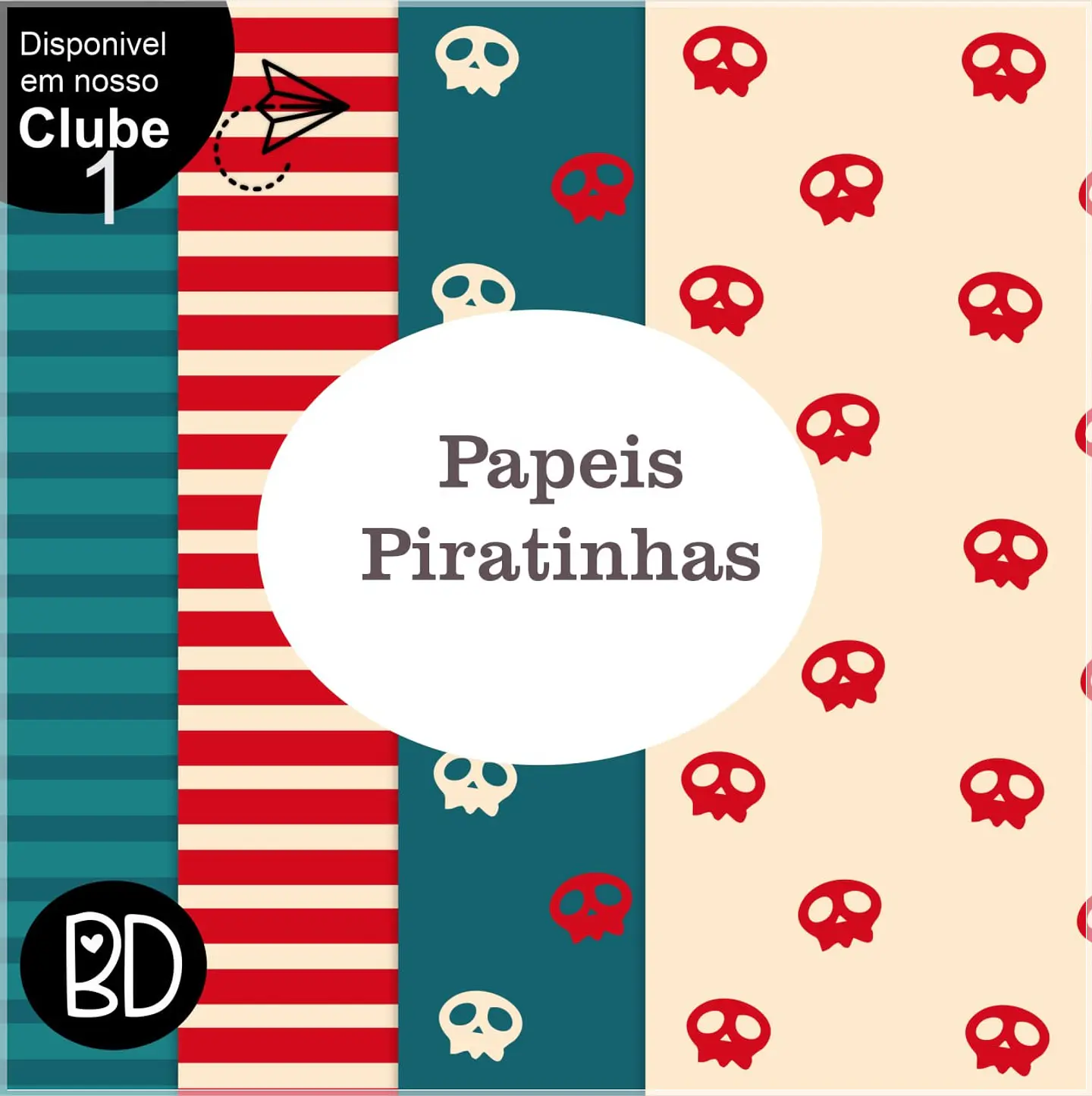 Kit Digital Papéis Pirata 800 1