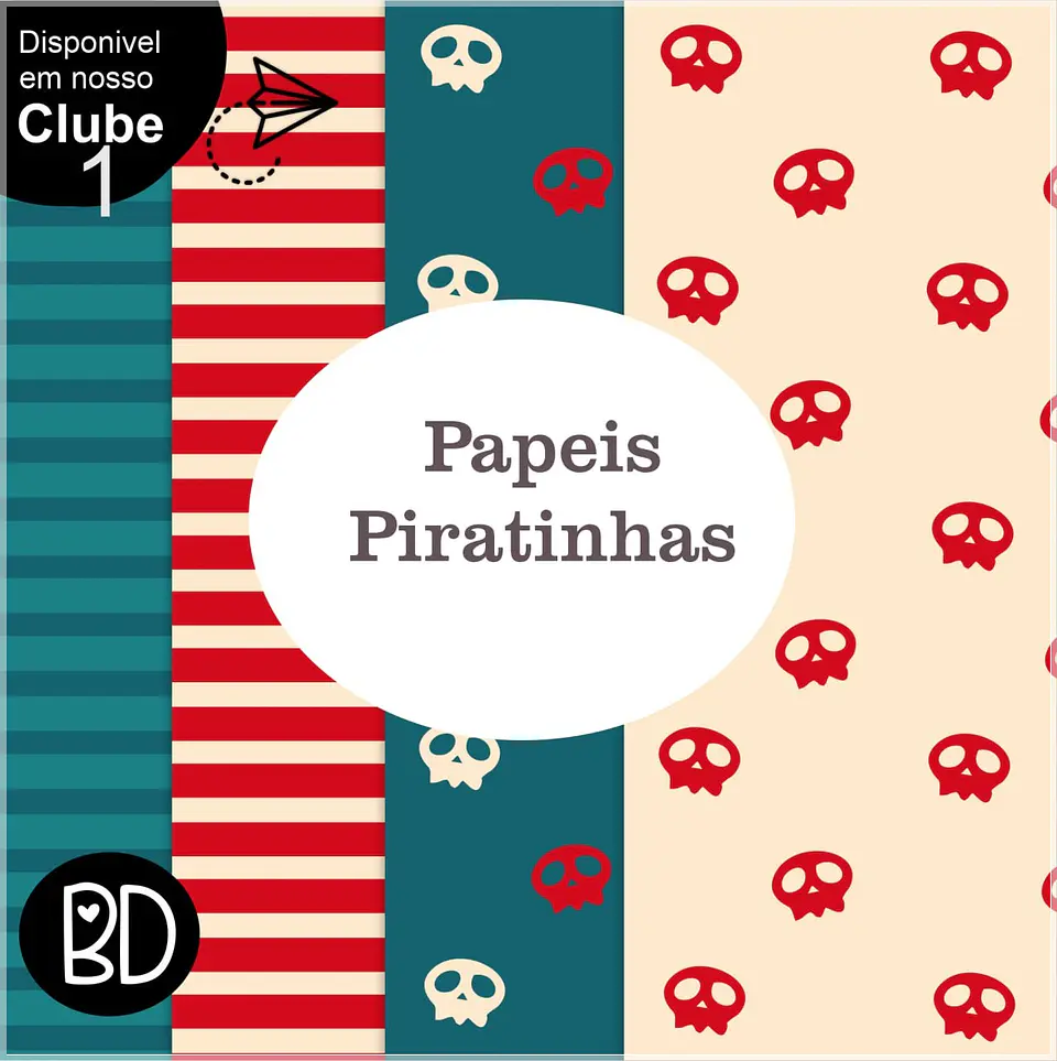 Kit Digital Papéis Pirata 800 1