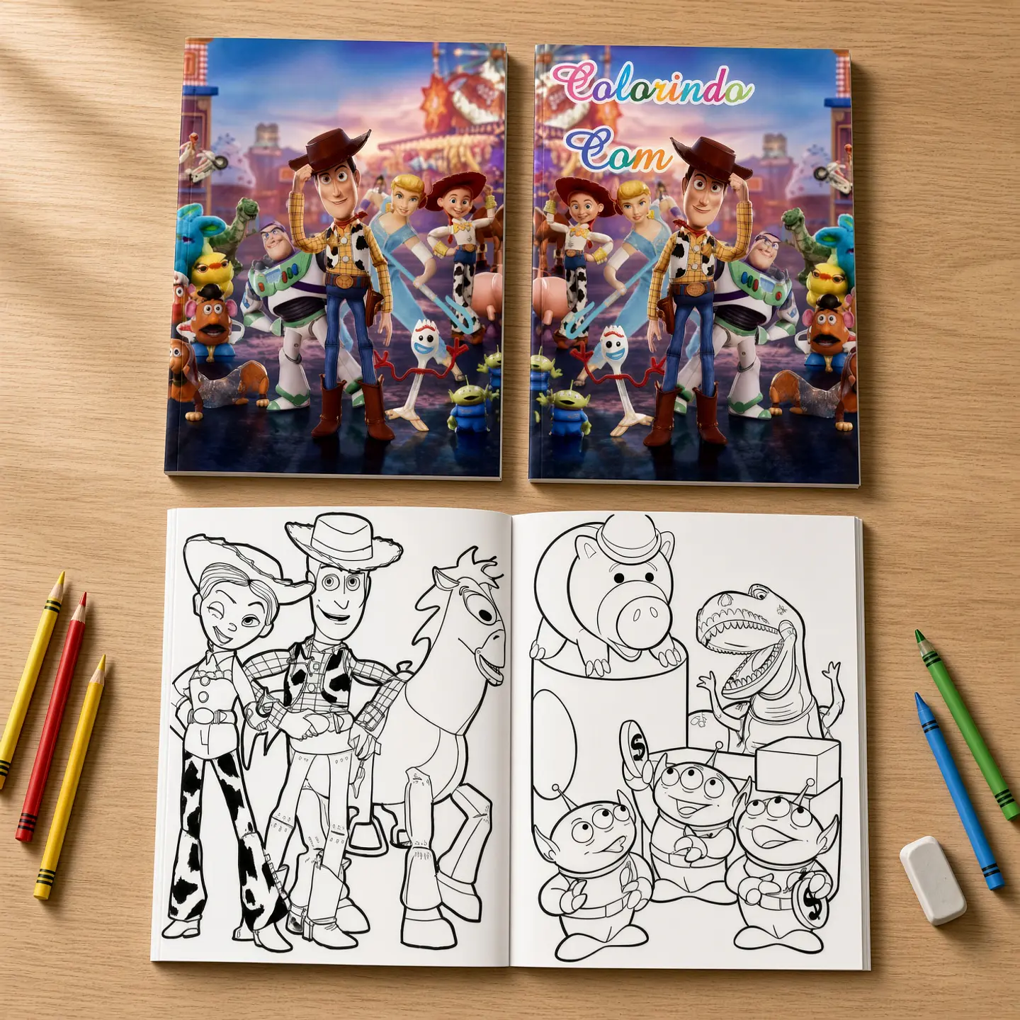 Arquivo de Corte Revistinha de Colorir Toy Story 8 1