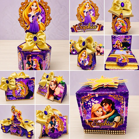 Arquivo de Corte Kit Festa Enrolados Rapunzel 24