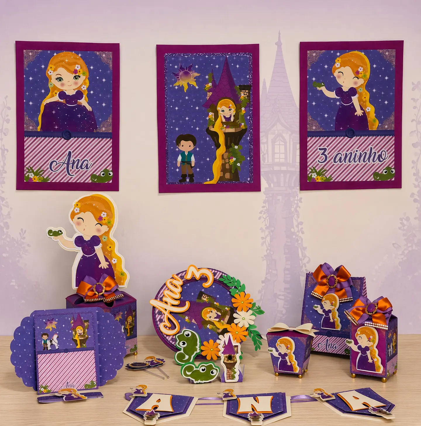 Arquivo de Corte Kit Festa Enrolados Rapunzel 21 1