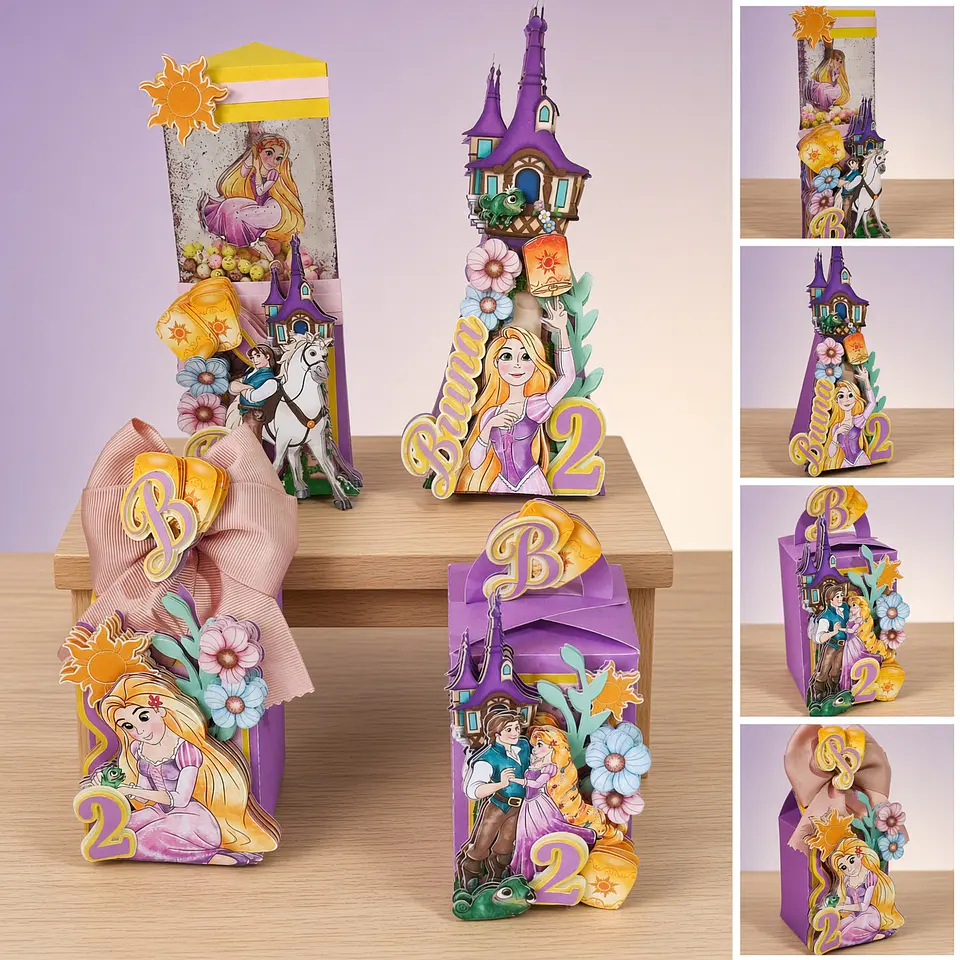 Arquivo de Corte Kit Festa Enrolados Rapunzel 18 1