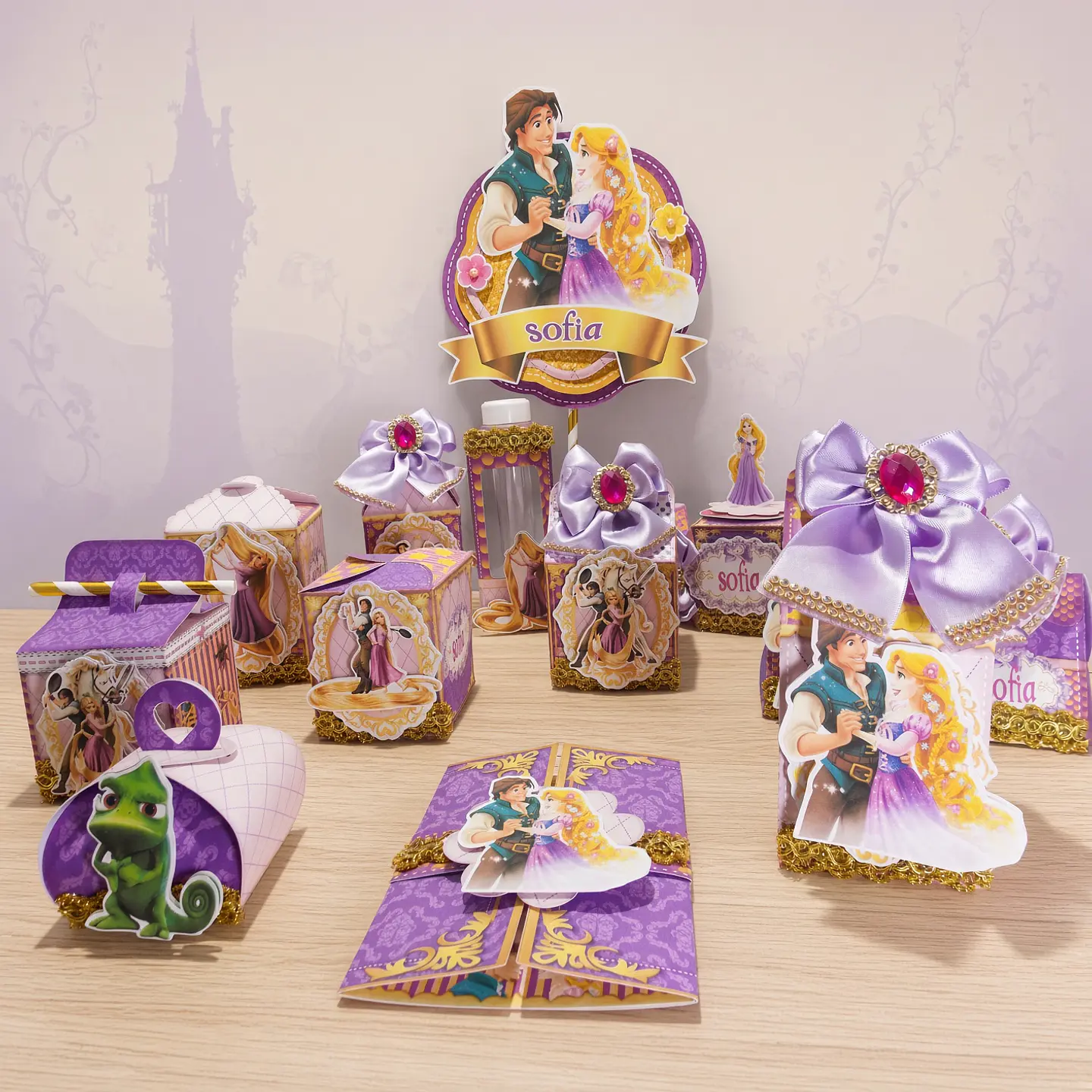 Arquivo de Corte Kit Festa Enrolados Rapunzel 10 1