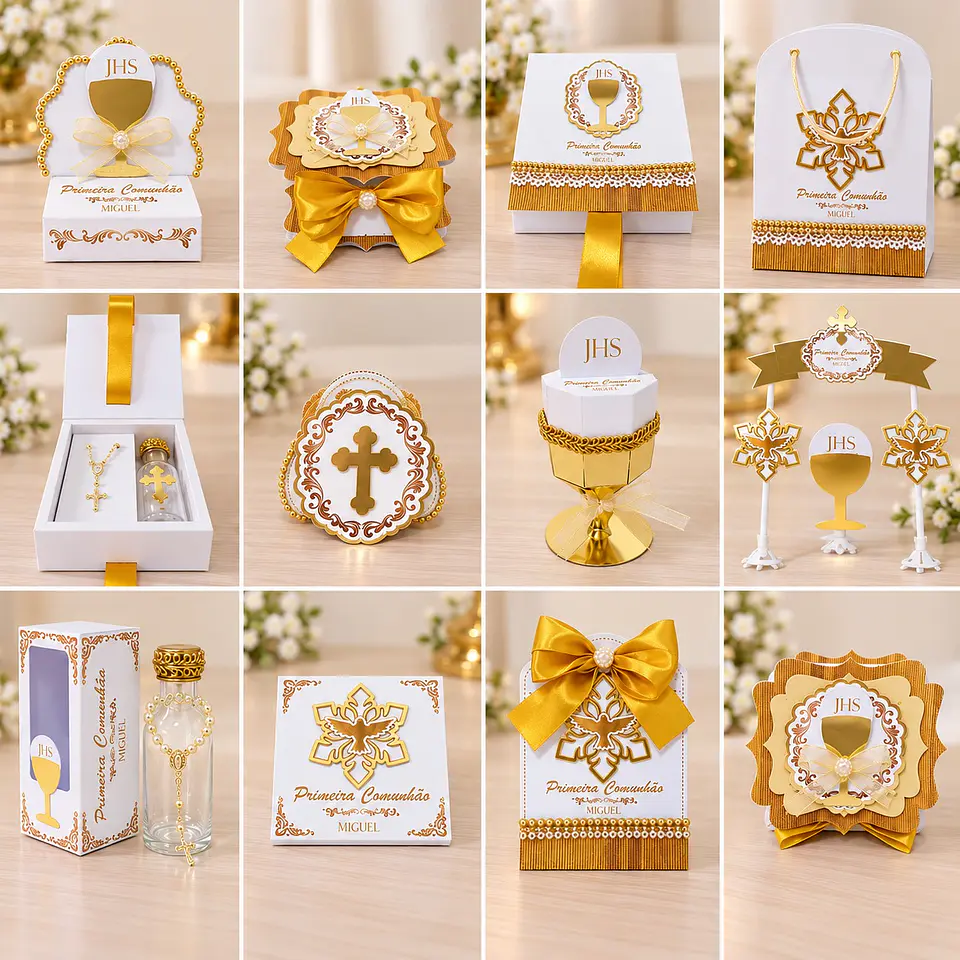 Arquivo de Corte Kit Festa Eucaristia Primeira Comunhão 9 1