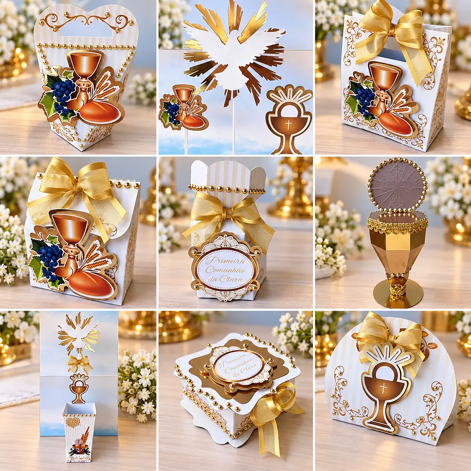Arquivo de Corte Kit Festa Eucaristia Primeira Comunhão 8 1