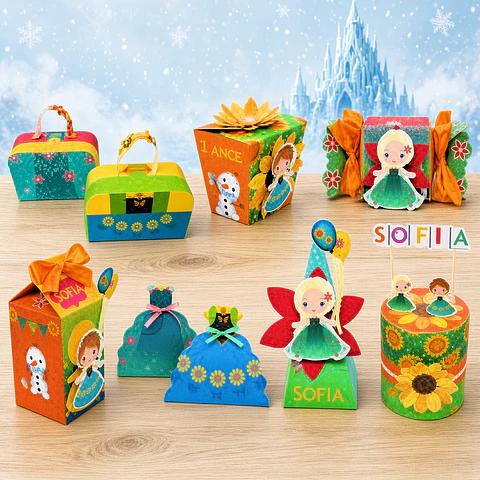 Arquivo de Corte Kit Festa Frozen Fever 6