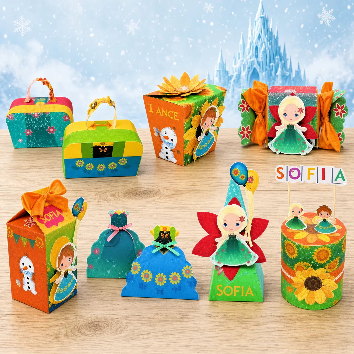 Arquivo de Corte Kit Festa Frozen Fever 6 1