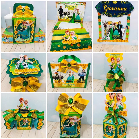 Arquivo de Corte Kit Festa Frozen Fever 4