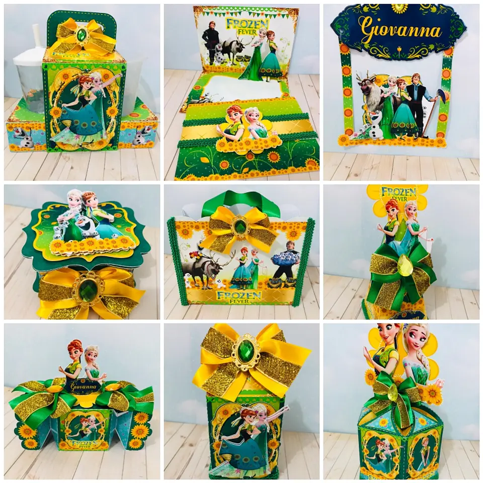 Arquivo de Corte Kit Festa Frozen Fever 4 1