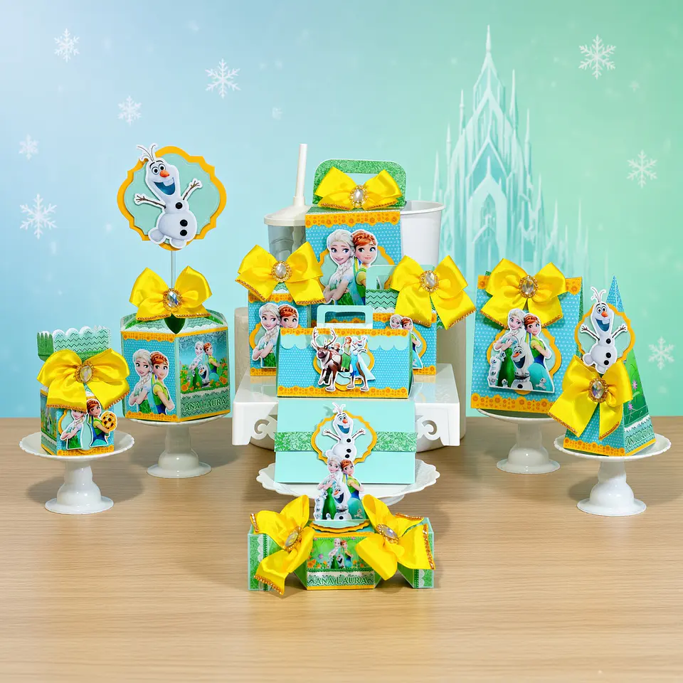 Arquivo de Corte Kit Festa Frozen Fever 2 1