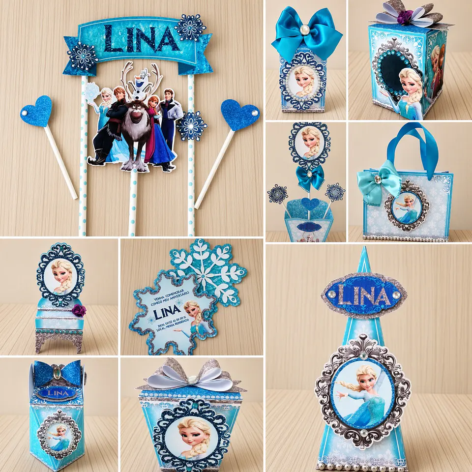 Arquivo de Corte Kit Festa Frozen 43 1