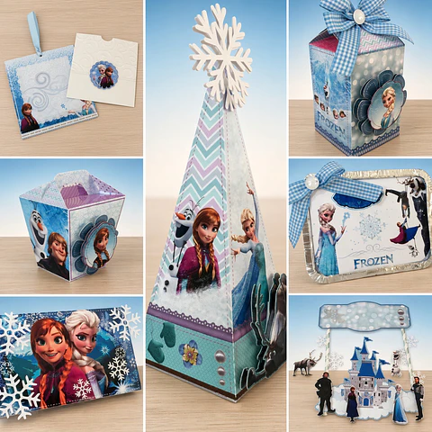 Arquivo de Corte Kit Festa Frozen 40