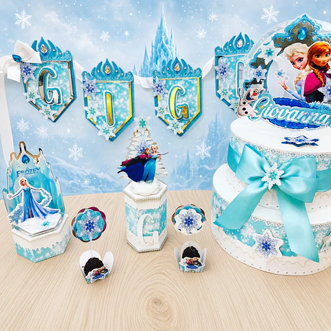 Arquivo de Corte Kit Festa Frozen 30