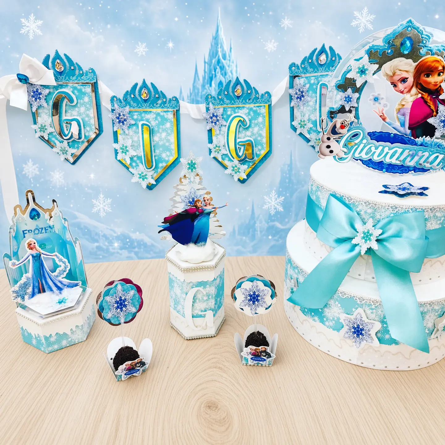 Arquivo de Corte Kit Festa Frozen 30 1
