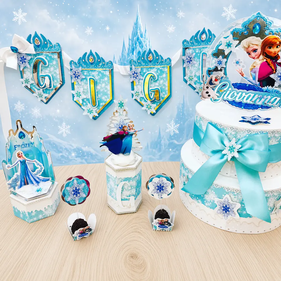 Arquivo de Corte Kit Festa Frozen 30 1