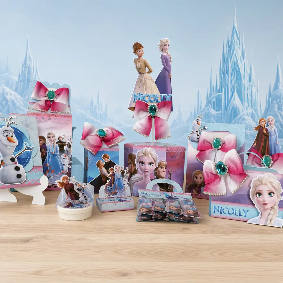 Arquivo de Corte Kit Festa Frozen 21 1