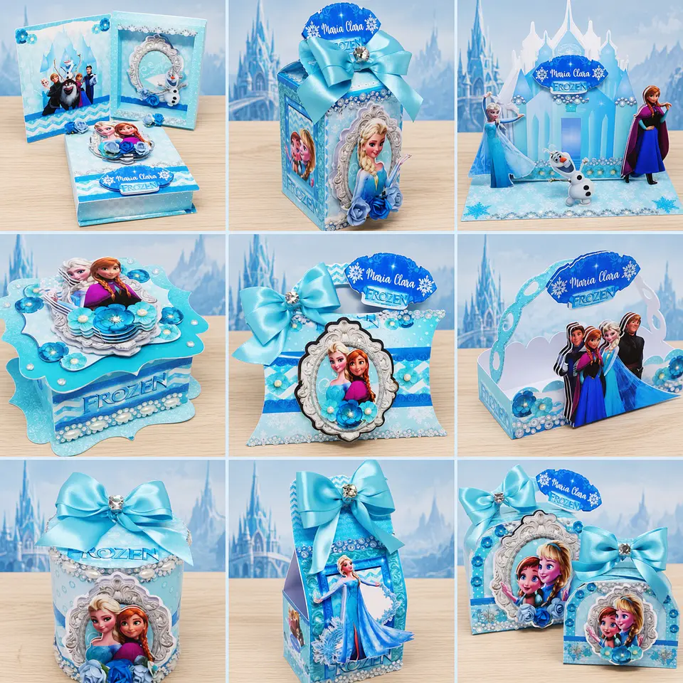 Arquivo de Corte Kit Festa Frozen 6 1