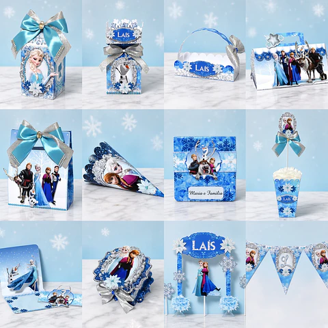 Arquivo de Corte Kit Festa Frozen 3
