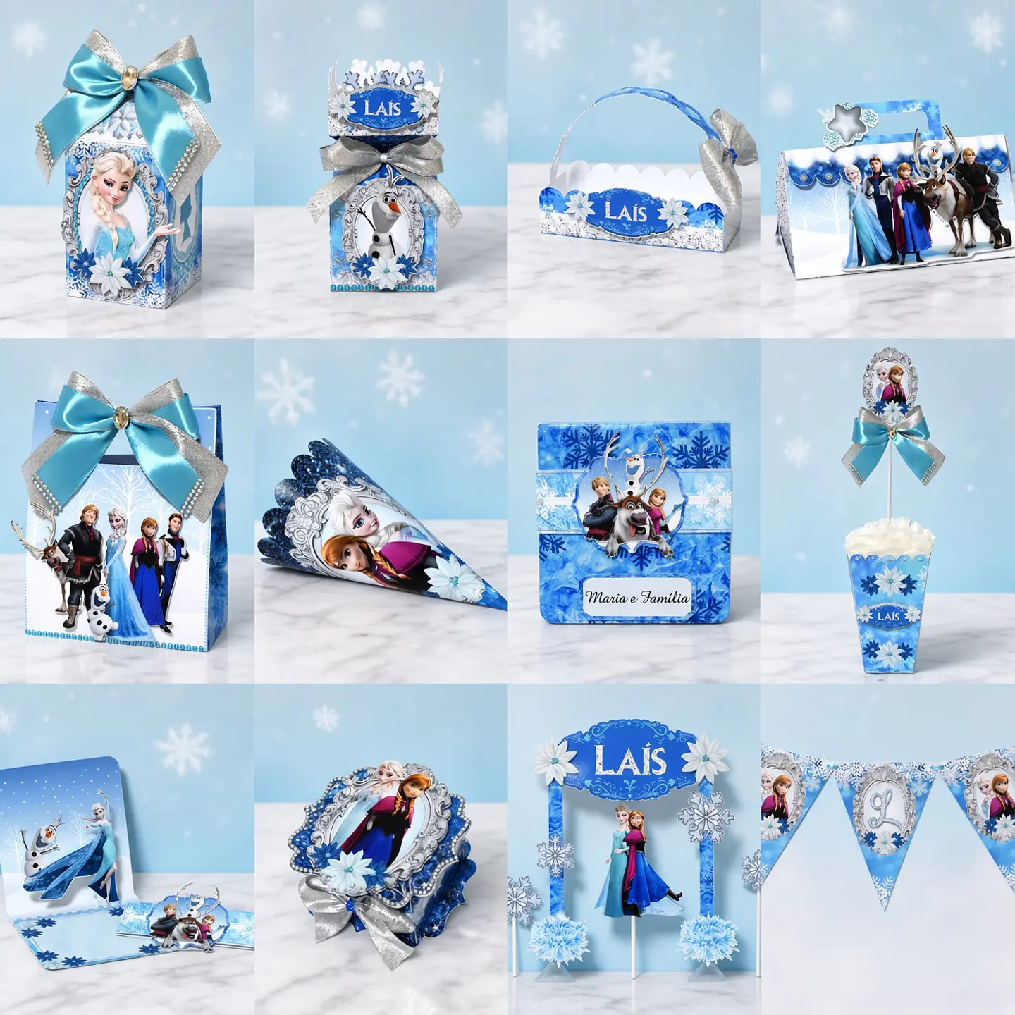 Arquivo de Corte Kit Festa Frozen 3 1