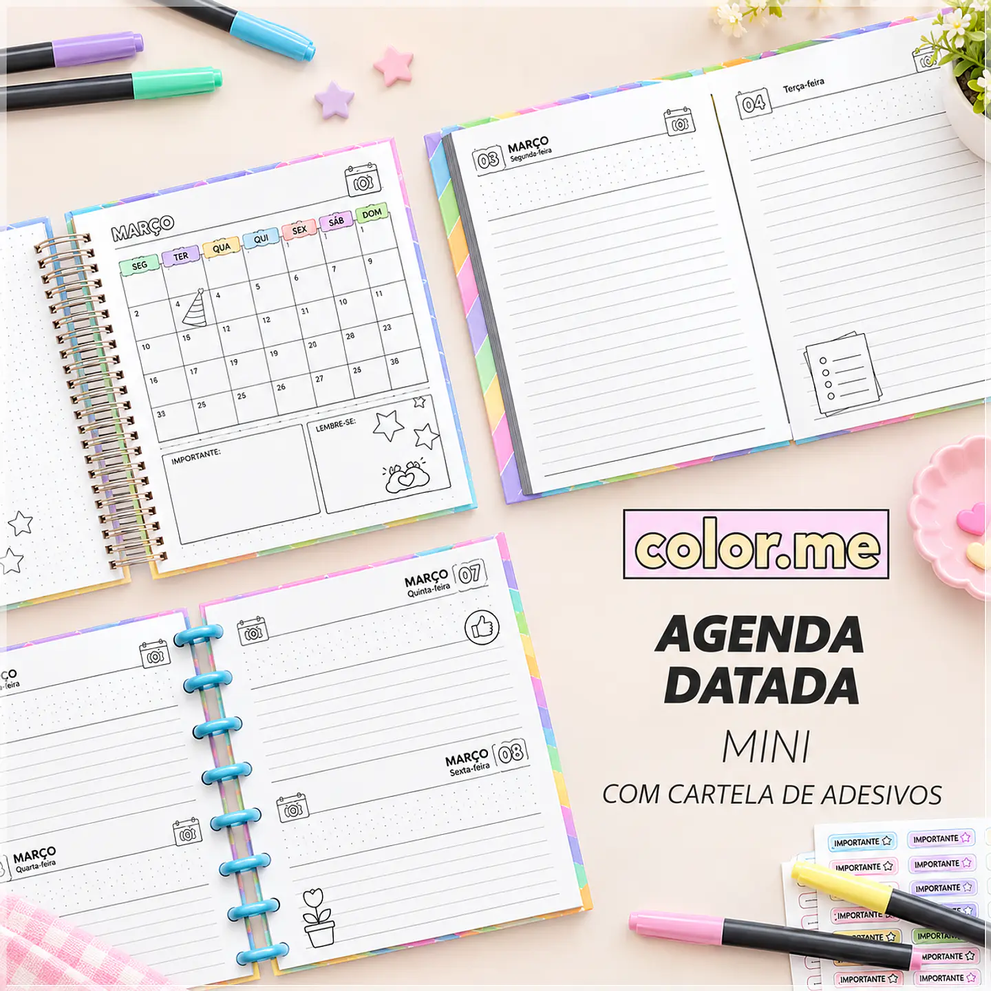 Encadernação - Agenda 27 Color.me Mini 1