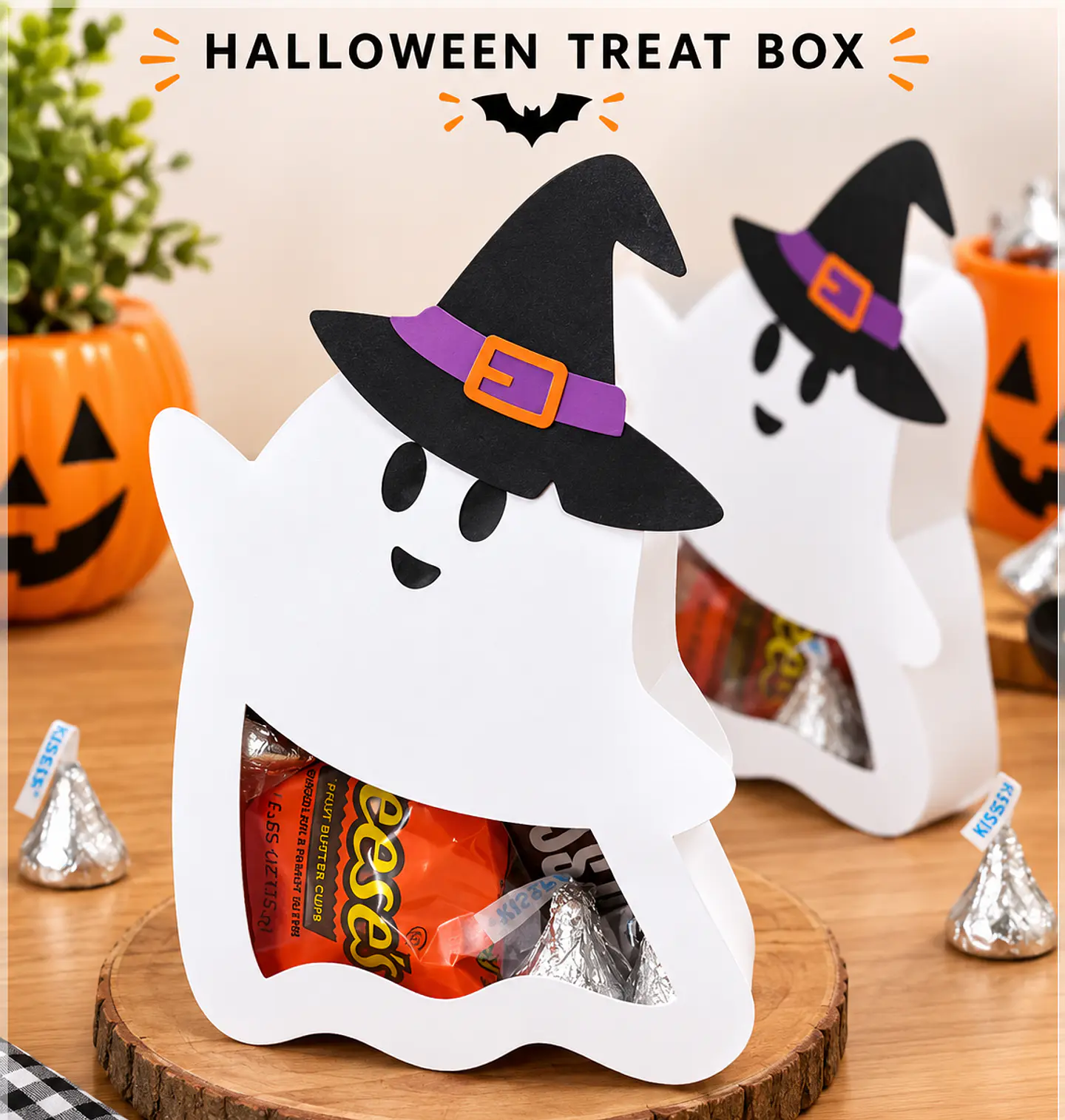 Arquivo de Corte Fantasminha Porta Doces Halloween 1 1