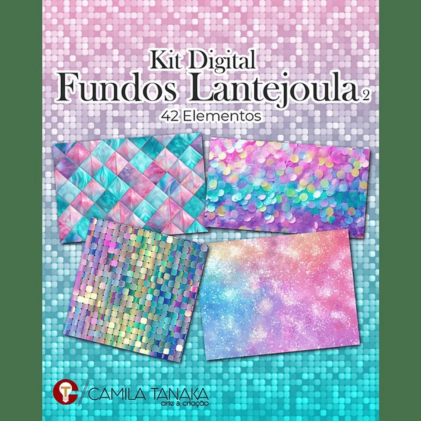 Kit Digital Fundo Lantejoula 2 1