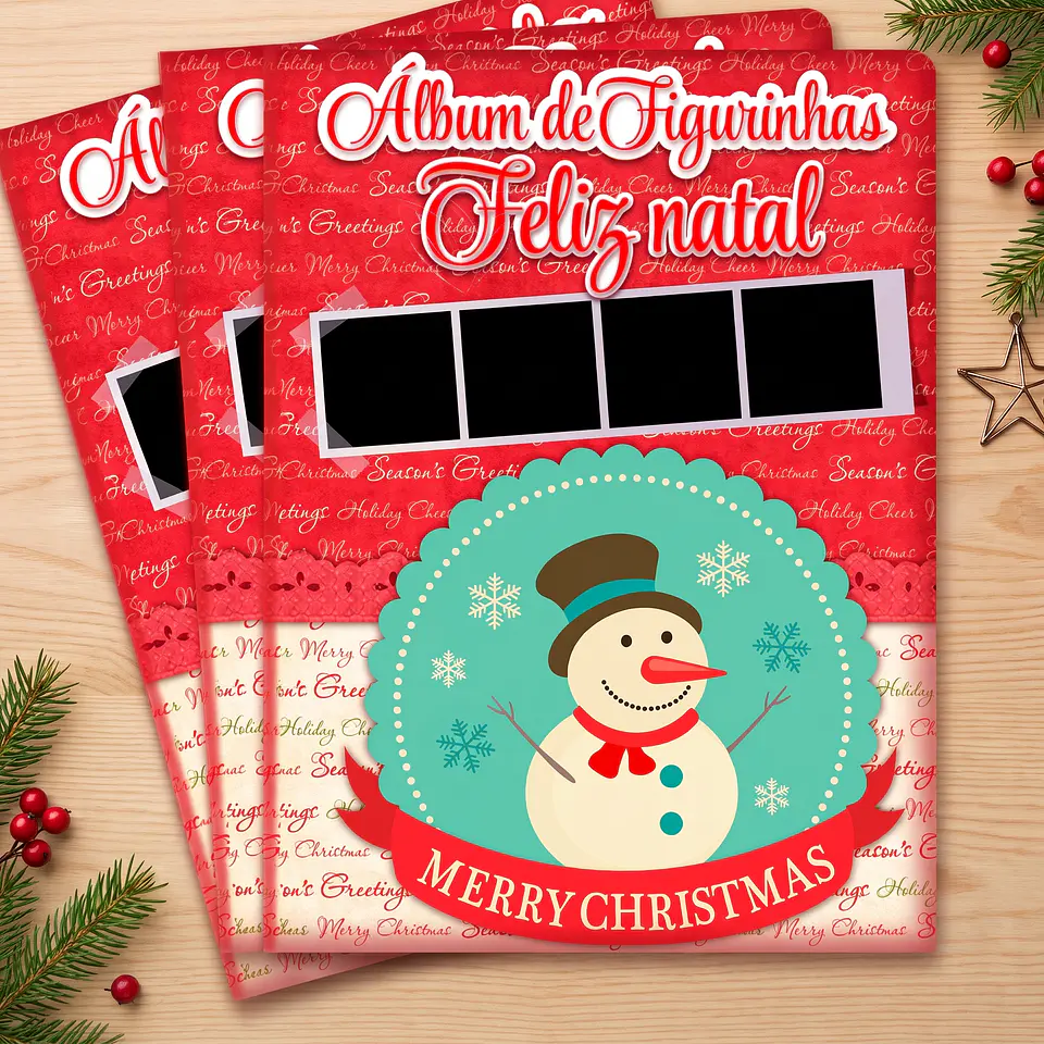 Arquivo de Corte Álbum de Figurinhas Natal 2 1