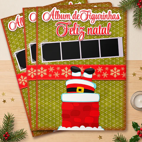 Arquivo de Corte Álbum de Figurinhas Natal 1
