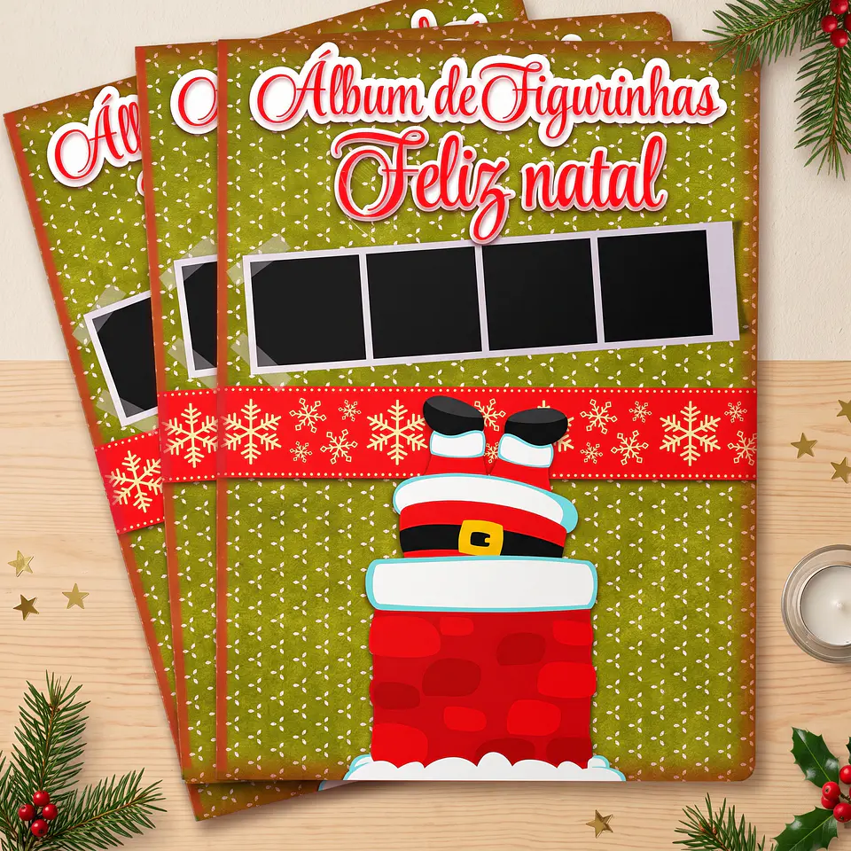 Arquivo de Corte Álbum de Figurinhas Natal 1 1