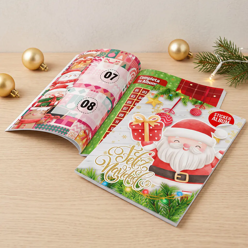 Arquivo de Corte Álbum de Figurinhas Natal 1 1