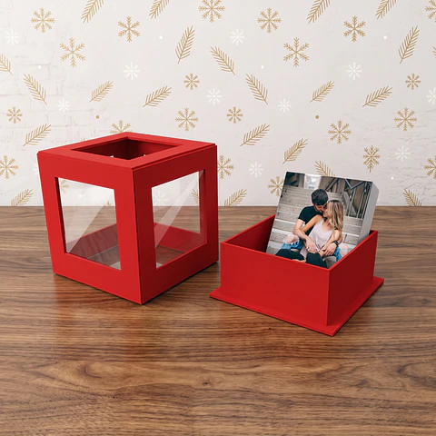 Arquivo de Corte Cubo de Fotos Natal 2