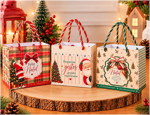 Arquivo de Corte Sacolas Para Caneca Natal 7