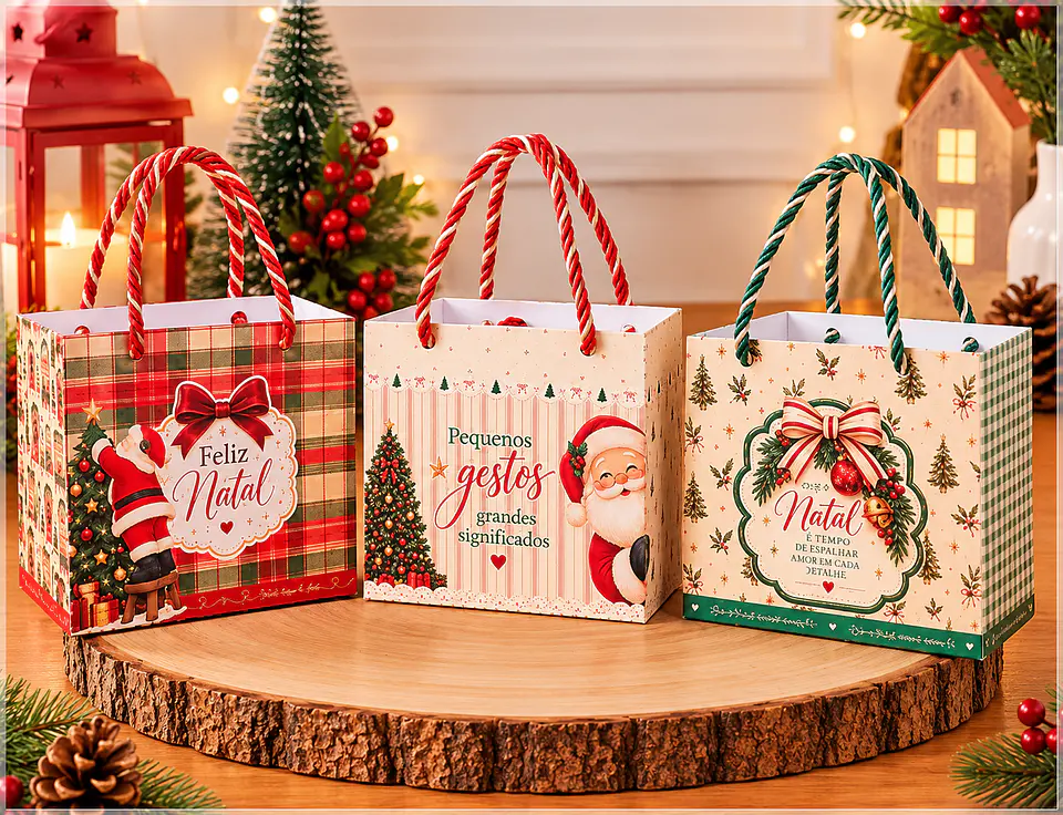 Arquivo de Corte Sacolas Para Caneca Natal 7 1