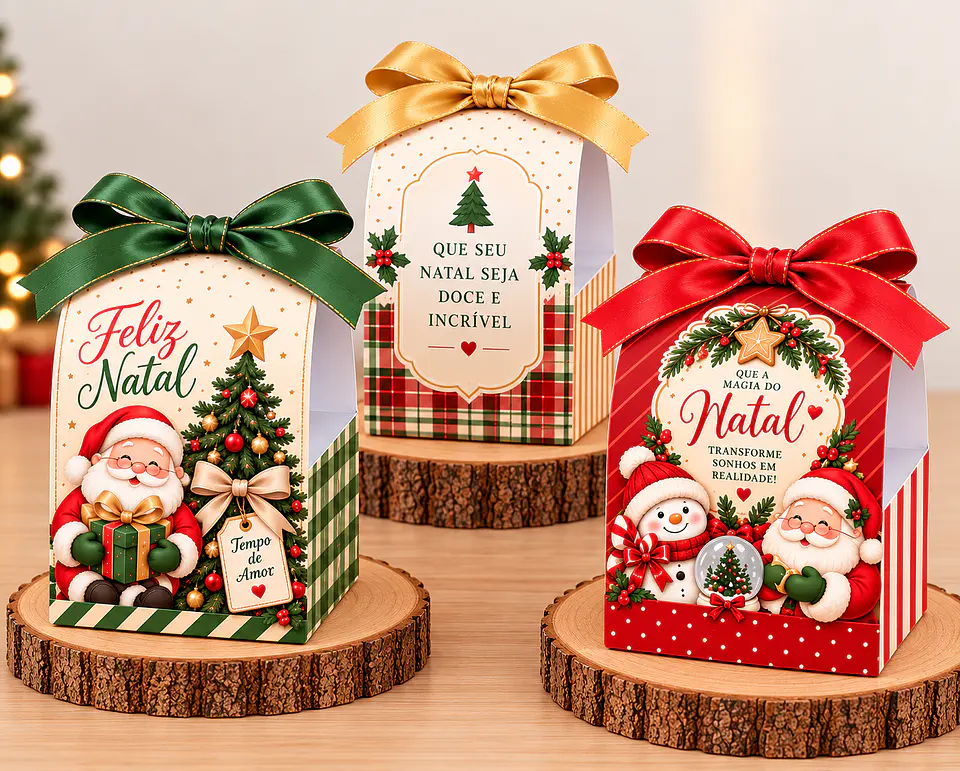 Arquivo de Corte Adesivo Mini Panetone Natal 5 1