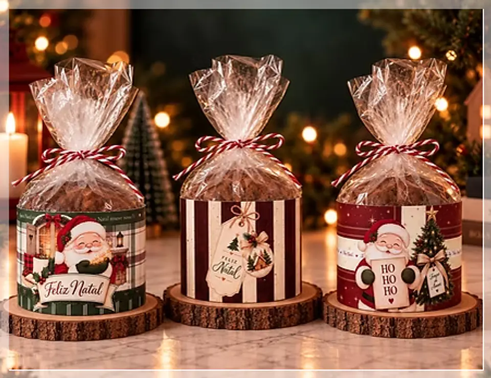 Arquivo de Corte Cinta Mini Panetone Natal 1 1