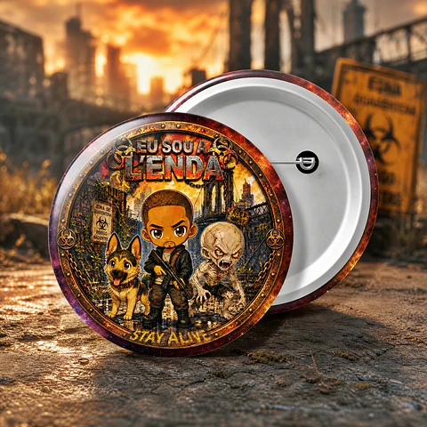 Arquivo de Corte Botton Eu Sou a Lenda Terror Halloween 7