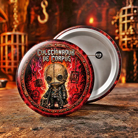 Arquivo de Corte Botton Colecionador de Corpos Terror Halloween 5