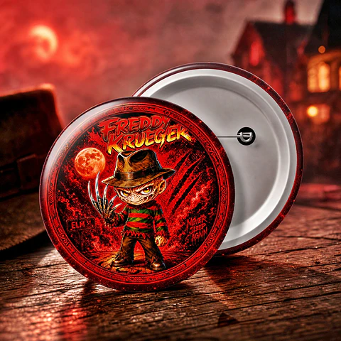 Arquivo de Corte Botton Freddy Krueger Terror Halloween 9