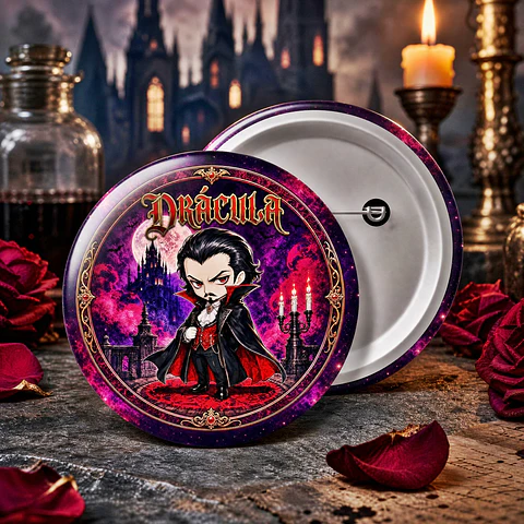 Arquivo de Corte Botton Drácula Terror Halloween 6