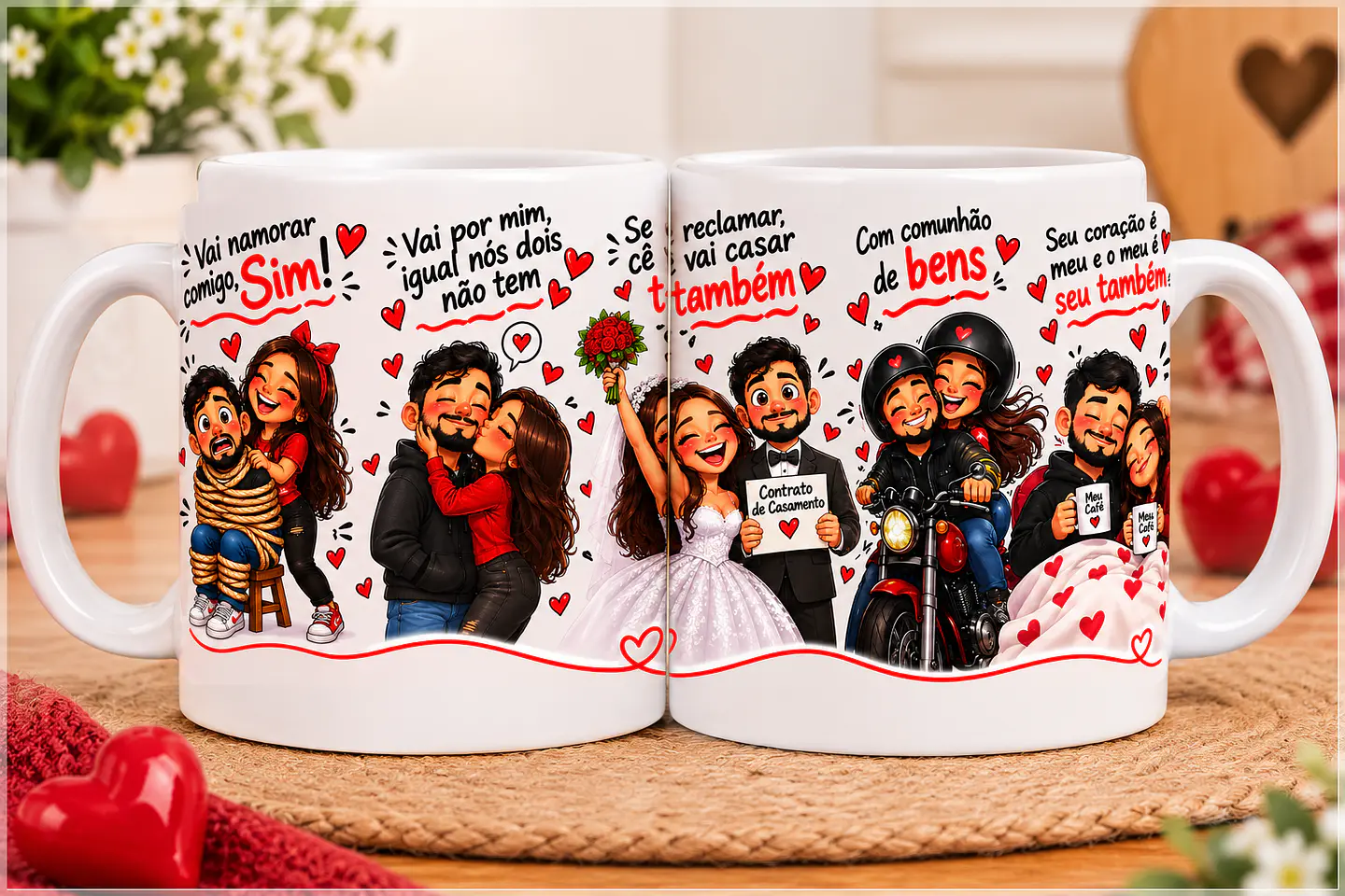 Sublimação - Caneca Vai Namorar Comigo Sim 1