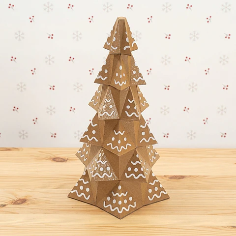 Arquivo de Corte Árvore de Biscoite de Gengibre Natal 1